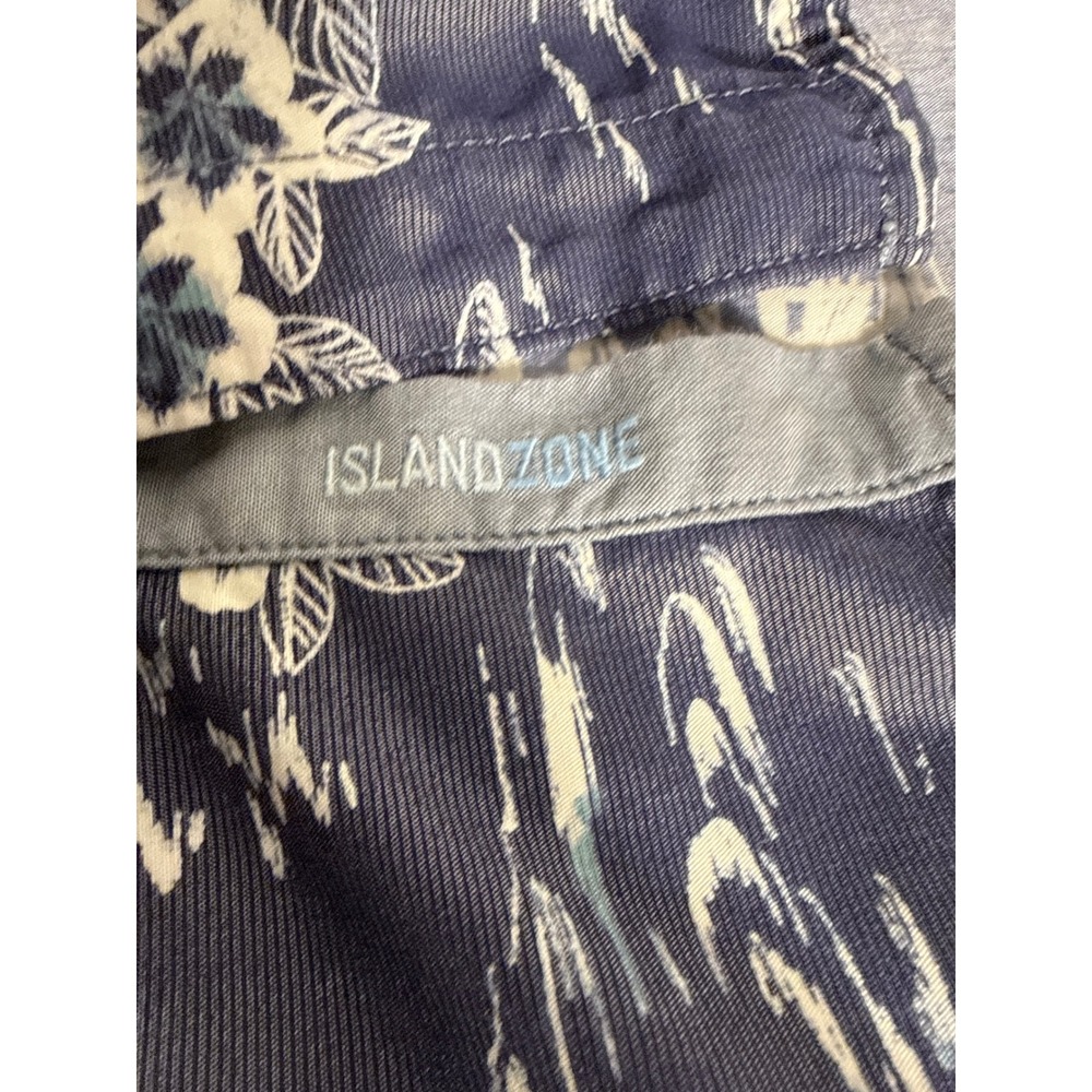 Tommy Bahama The Coconut Point Mens XL Navy Blue Tropical Palm Tree Camp Shirt - Picture 9 of 10